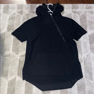Hudson outerwear short sleeve hoodie with zipper